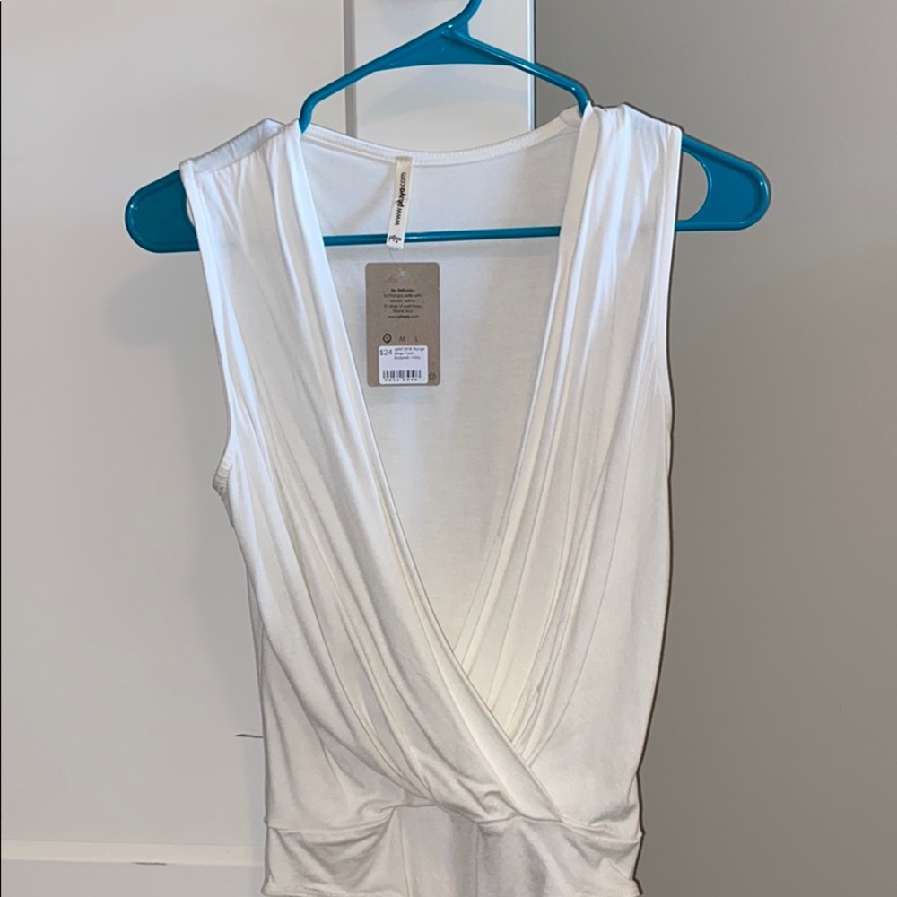 Ivory Plunge Body Suit